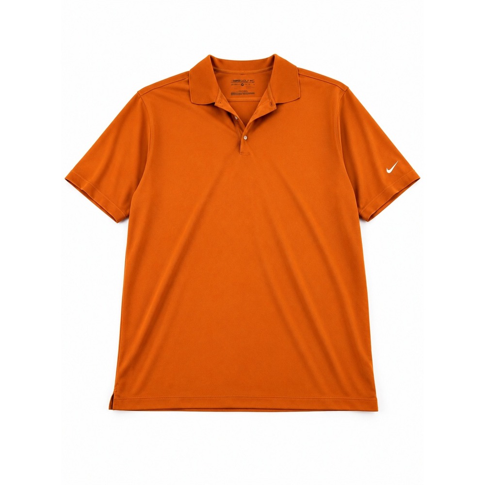 Nike Golf Dri-FIT Polo Shirt Mens XL Burnt Orange Short Sleeve Swoosh Logo 0377